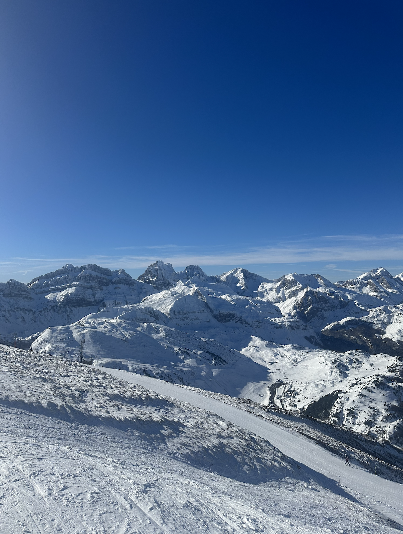 Ski mountain landscape